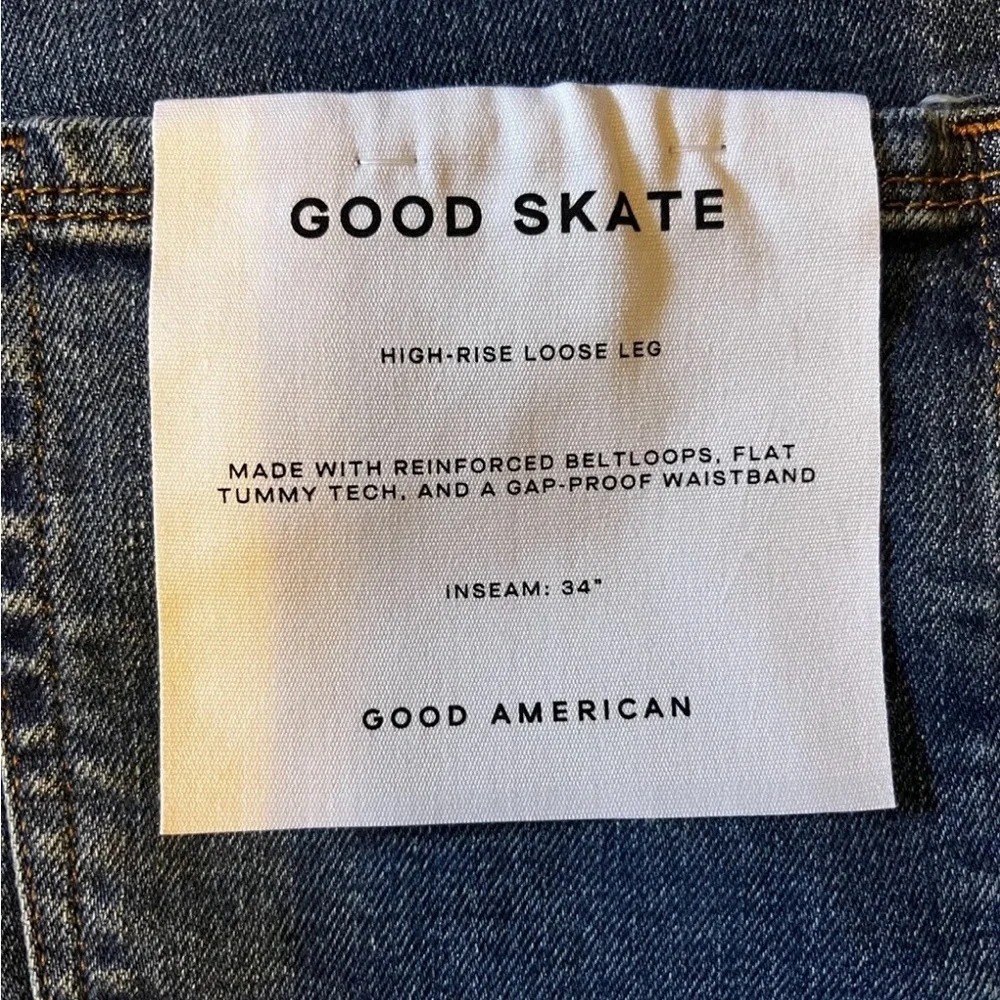 NWT Good American Women's 14
Good Skate High Rise Wide Leg
Jeans in BBBlue383 - Picture 4 of 15